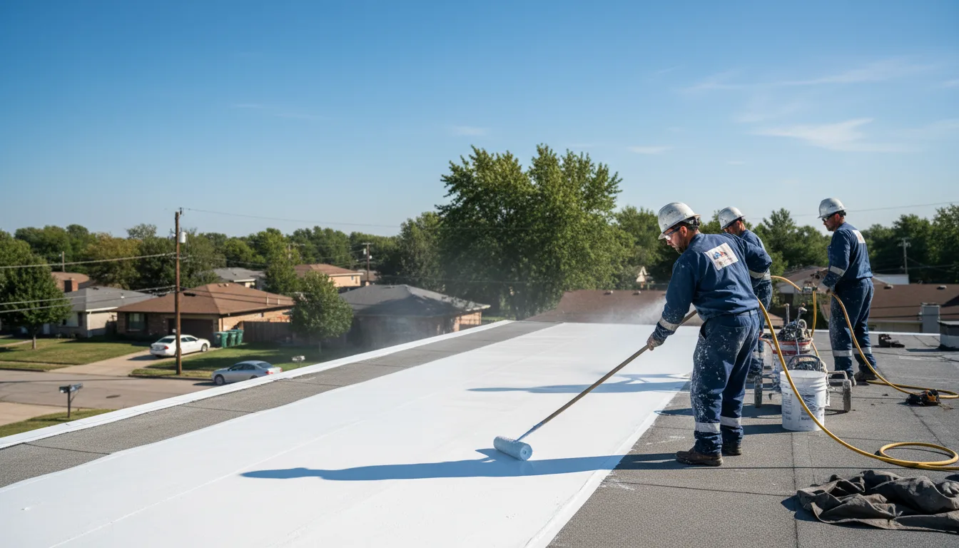 Commercial roof coating in Springport, MI near me